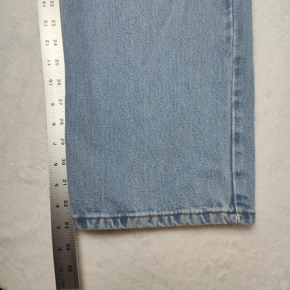Levis 550 Jeans Mens 38x34 Light Wash Y2K Relaxed Fit‎ Tapered Leg Blue Denim
